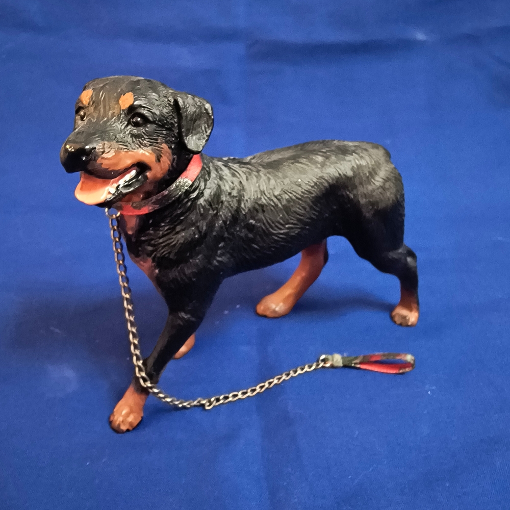 Black and Brown Dog Figurine